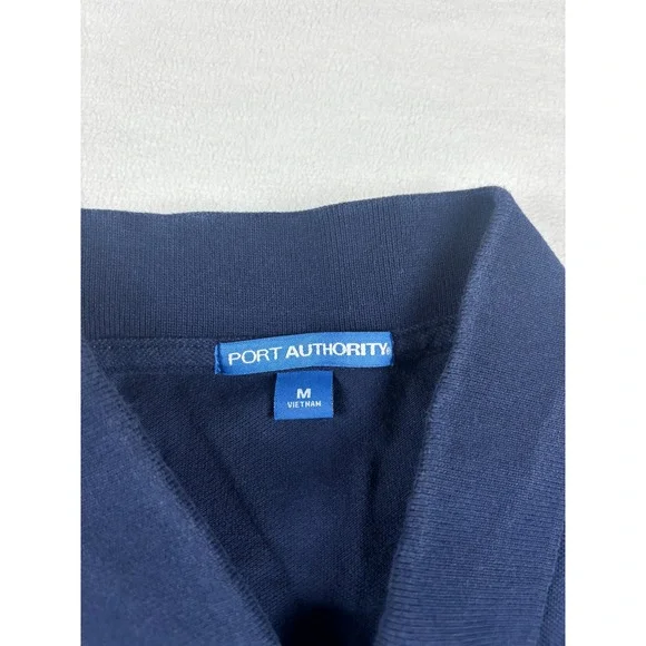 Port‎ Authority NorthStar Mens Polo Shirt Navy Blue Short Sleeve Size Medium - Picture 3 of 3